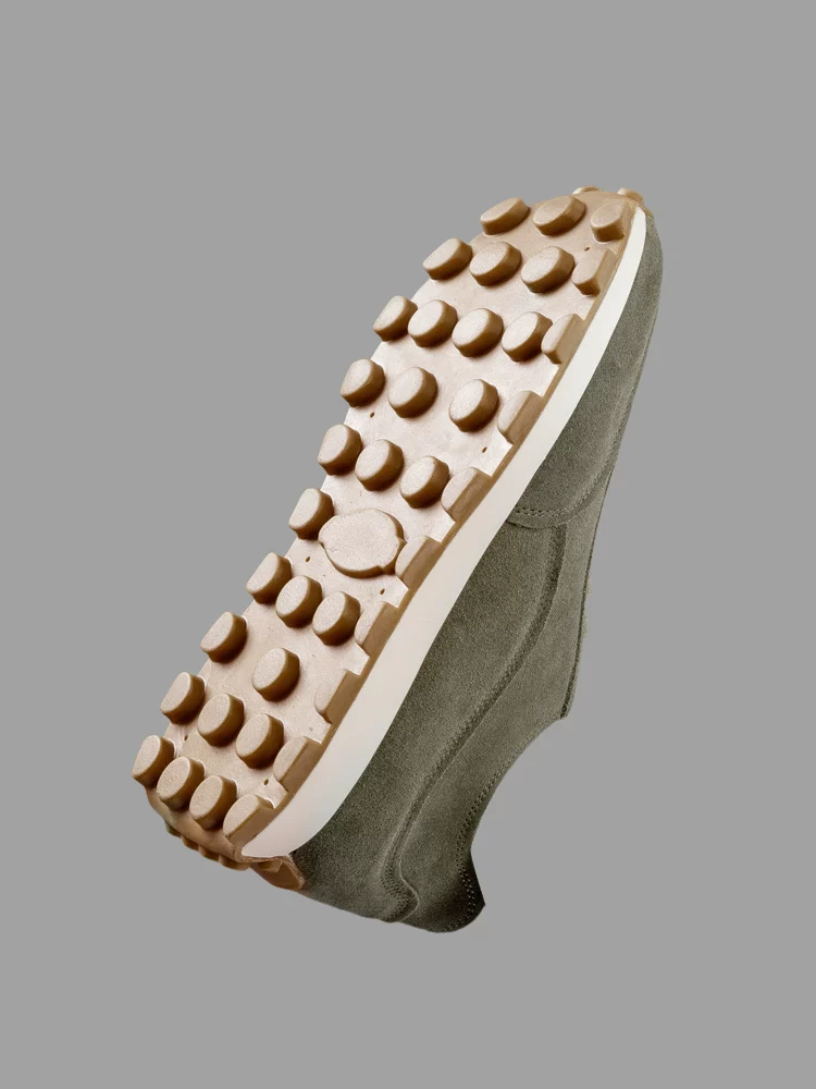 Giày nam Maple Leaf phong cách retro Forrest Gump, giày nam mùa thu 2025 mới, chất liệu da bò, giày thể thao thường ngày đế mềm, giày bố thời trang