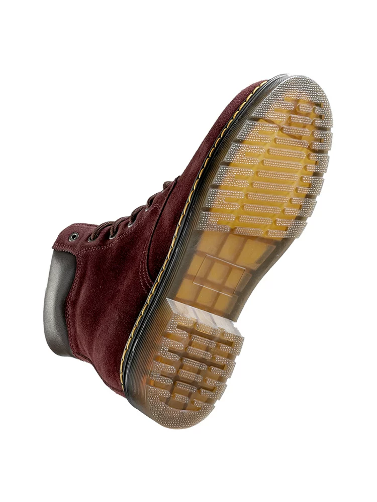 Giày Nam Maple Leaf Mùa Đông Giày Bốt Martin Nam Lót Lông Cừu Ấm Áp Giày Cotton Unisex Ủng Ancora Đỏ Giày Công Sở