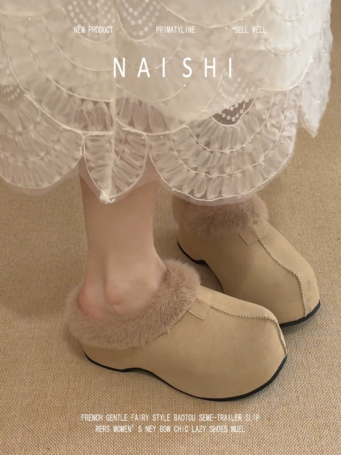 Phiên bản da cừu! Dép bít mũi cổ điển dành cho nữ, giày kiểu Birkenstock đế dày lông xù nhỏ nhắn với lớp lông cừu bổ sung để giữ ấm.