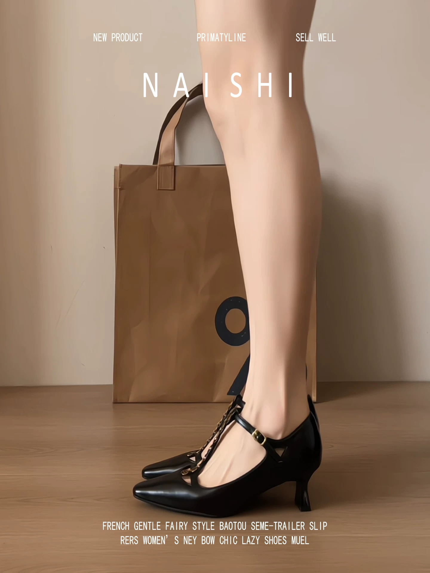 Phiên bản da cừu! Giày Mary Jane mũi nhọn khoét lỗ kiểu Pháp dành cho nữ, giày cao gót kiểu kitten heel quai chữ T khóa kim loại cổ điển thanh lịch.