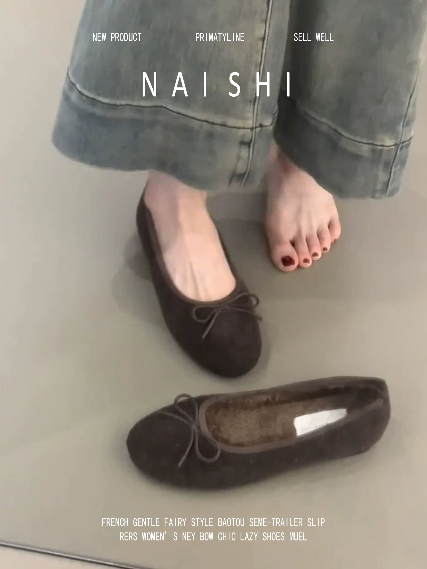 Phiên bản da cừu! Giày Mary Jane kiểu retro dành cho nữ, giày lười mũi tròn đa năng, giày lông mềm đế mềm thoải mái.