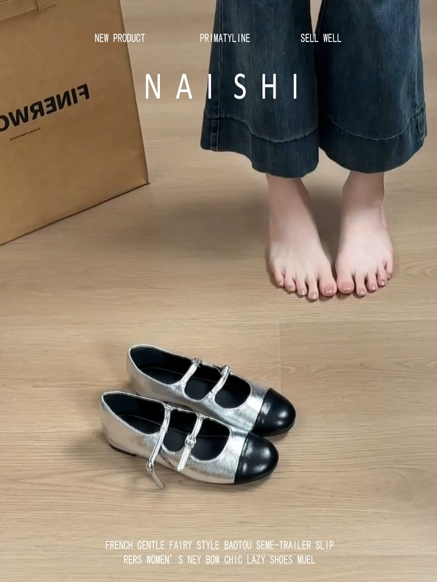 Phiên bản da cừu! Giày Mary Jane phối màu phong cách Chanel dành cho nữ, giày đế cao quai đơn mũi tròn cổ điển dành cho người nhỏ nhắn.