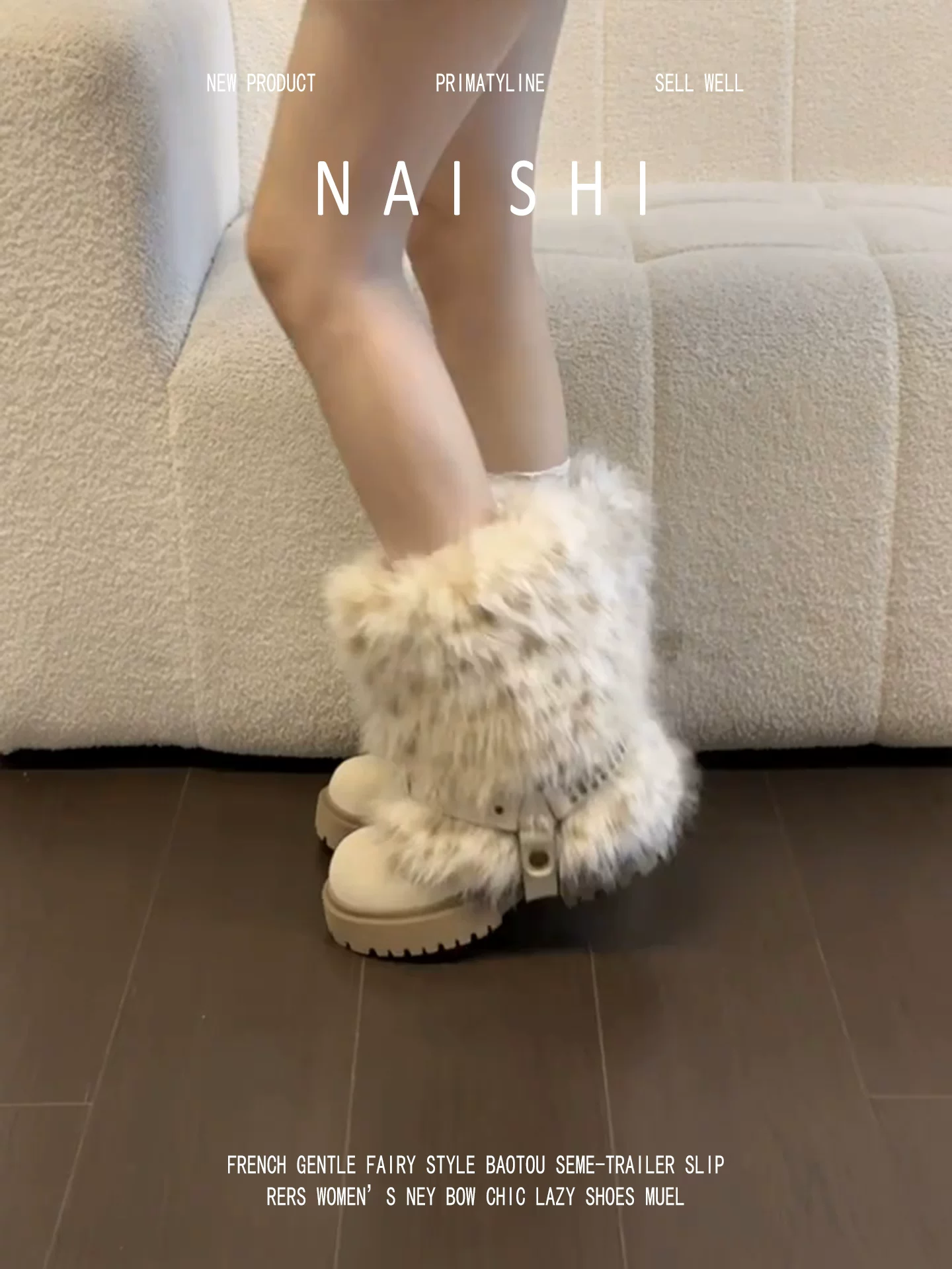 Phiên bản da cừu! Giày bốt lông thú hot girl, giày bốt mùa đông lót lông cừu, giày bốt ngắn đế dày mũi tròn, giày bốt bông Đông Bắc ấm áp và dày dặn.
