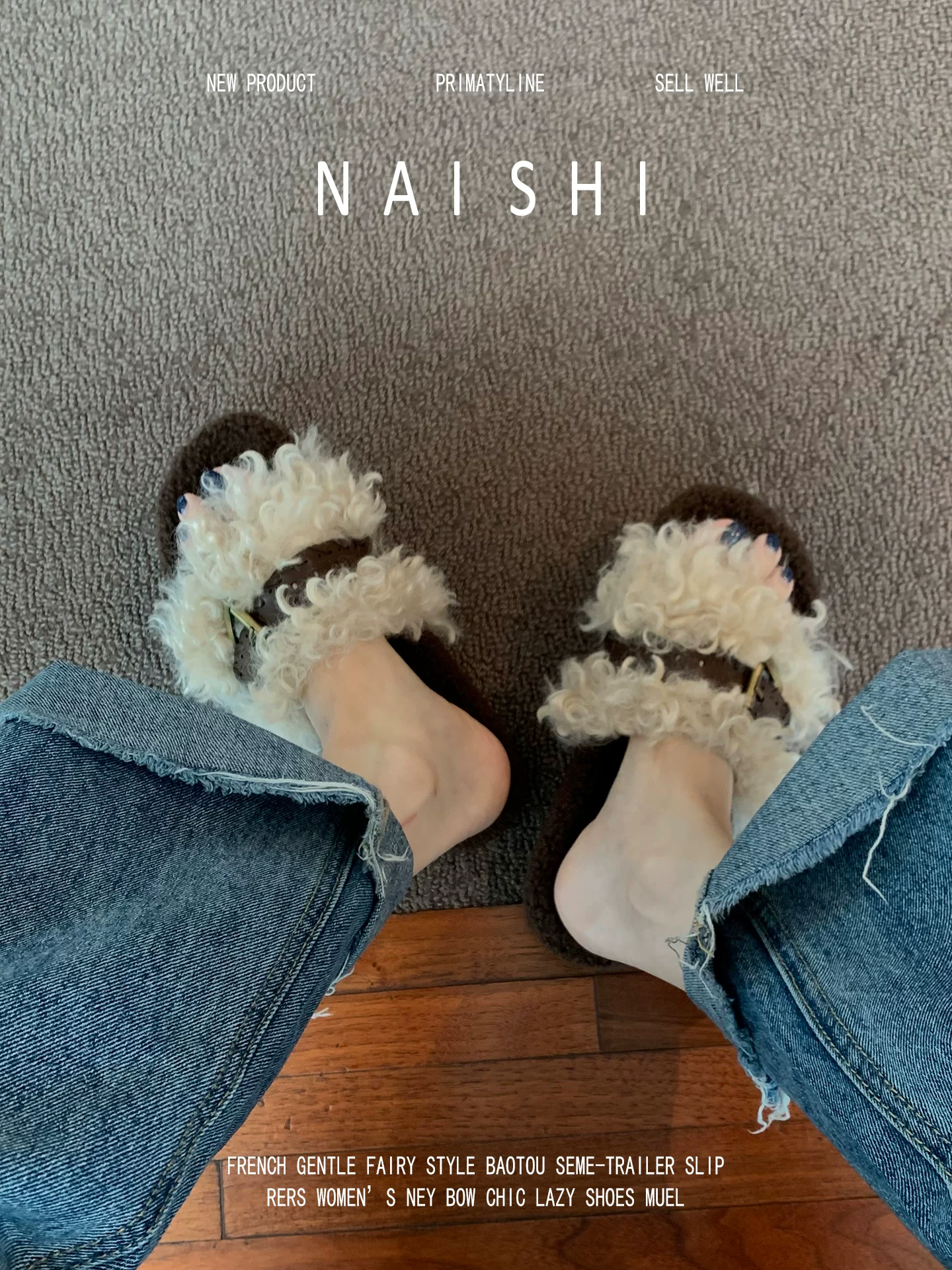 Phiên bản da cừu! Dép da cừu nữ đi ngoài trời, dép Birkenstock cổ điển có khóa thắt lưng, dép lười đế dày phối màu.