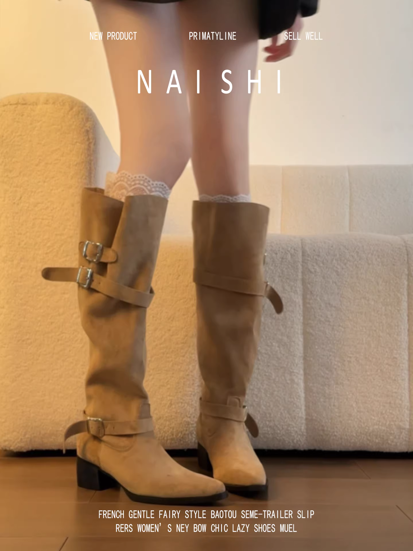 Phiên bản da cừu! Giày cao bồi kiểu miền Tây cổ điển dành cho nữ, giày cao cổ Melard, giày cao gót mũi nhọn đế thô, giày cao cổ dáng ôm tôn dáng.