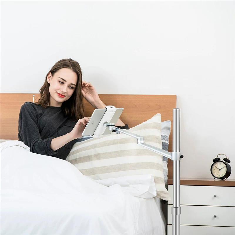 Adjustable 3-Arm Bedside Tablet & Phone Stand - Image 2