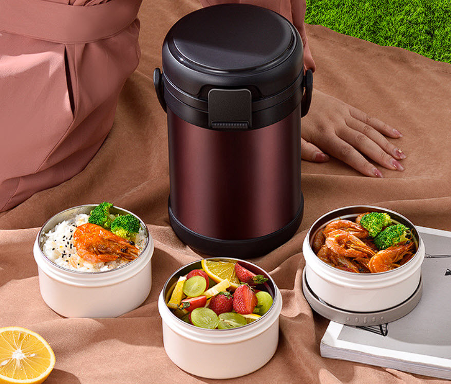 Hộp cơm giữ nhiệt 2.3L inox y tế 316 OEM BF3100