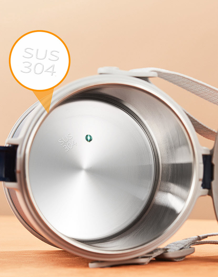 Hộp cơm giữ nhiệt 2-4 ngăn inox y tế 316 OEM SJ94