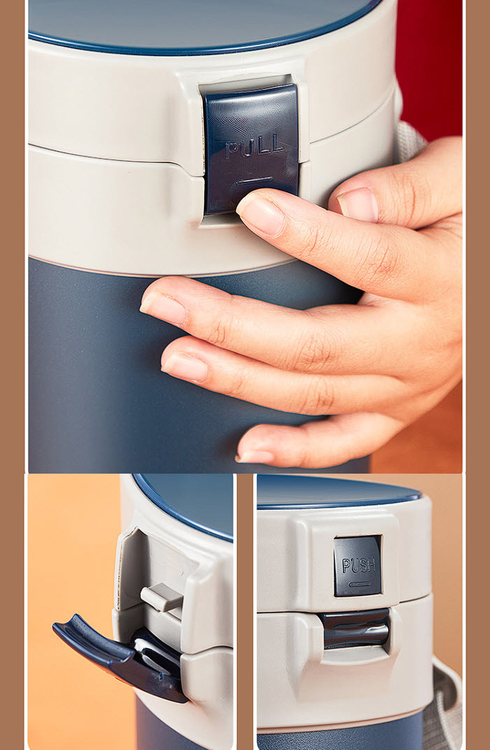 Hộp cơm giữ nhiệt 2-4 ngăn inox y tế 316 OEM SJ94