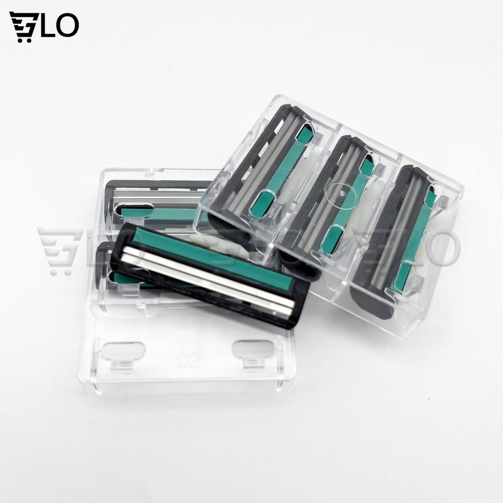 Dao Cạo Râu 2 Lưỡi Thế Hệ Mới Kèm 30 Đầu Thay Tiện Lợi(Tặng Kèm Tuýp Kem Cạo Râu)