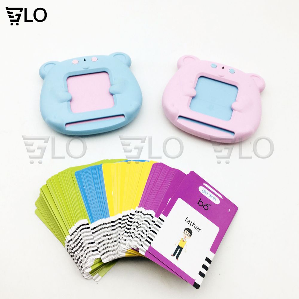 Máy Đọc Thẻ Song Ngữ Anh Việt Flashcard 112 Thẻ 224 Từ Vựng Và 12 Chủ Đề