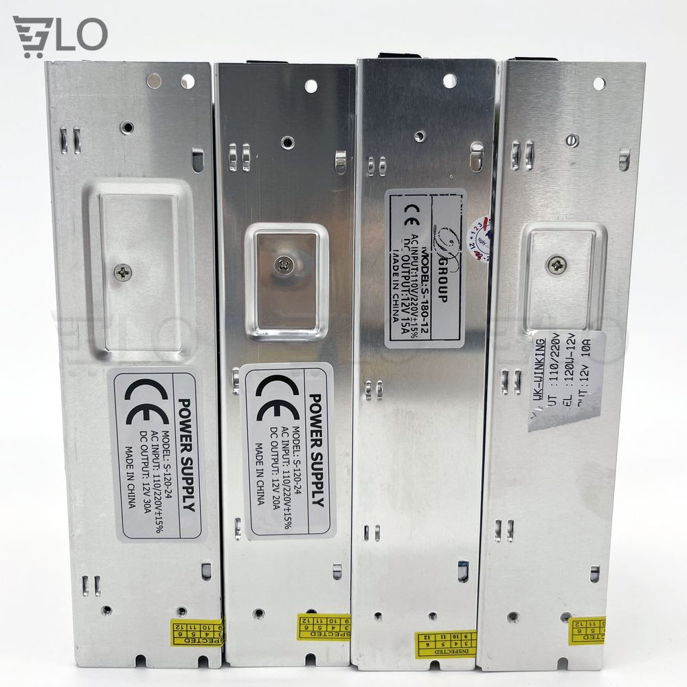 Nguồn Tổng Tổ Ong 12V/24V 10A-15A-20A-30A Chuyên Dùng Cho Đèn Led, Camera Giám Sát