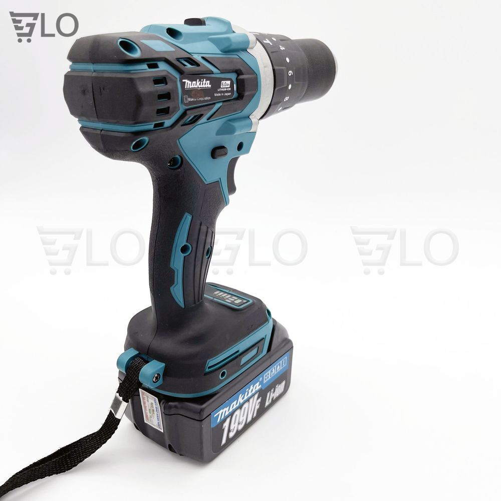 Máy Khoan Pin 199v Makita 3 Chức Năng Có Búa, Động Cơ Không Chổi Than