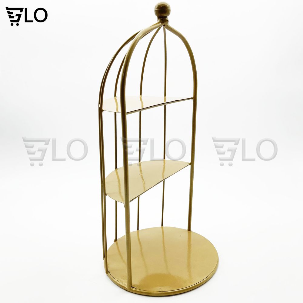 Kệ Mỹ Phẩm Lồng Chim 3 Tầng Decor Sang Chảnh Kích Thước 40x20cm