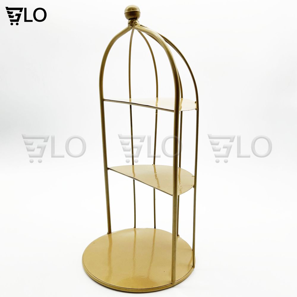 Kệ Mỹ Phẩm Lồng Chim 3 Tầng Decor Sang Chảnh Kích Thước 40x20cm