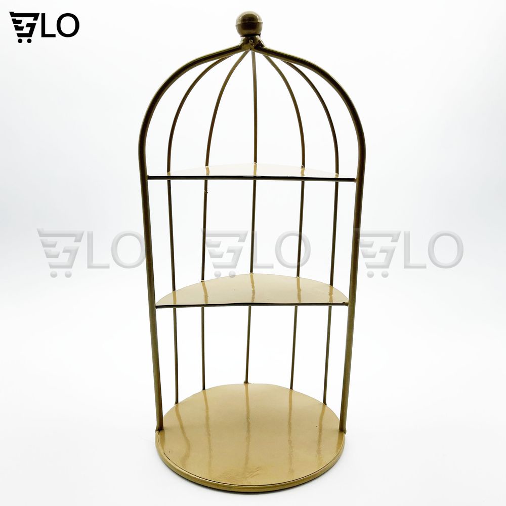 Kệ Mỹ Phẩm Lồng Chim 3 Tầng Decor Sang Chảnh Kích Thước 40x20cm