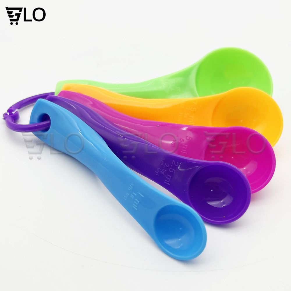 Bộ Thìa Đong 5 Chiếc Định Lương Dung Dịch, Muỗng Đong Gia Vị Nhà Bếp, Làm Bánh Ngọt