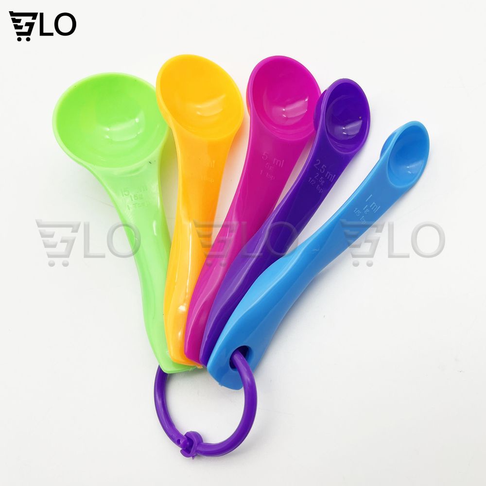 Bộ Thìa Đong 5 Chiếc Định Lương Dung Dịch, Muỗng Đong Gia Vị Nhà Bếp, Làm Bánh Ngọt