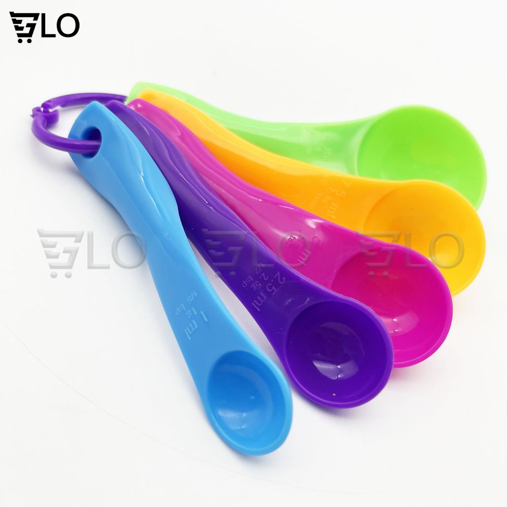 Bộ Thìa Đong 5 Chiếc Định Lương Dung Dịch, Muỗng Đong Gia Vị Nhà Bếp, Làm Bánh Ngọt