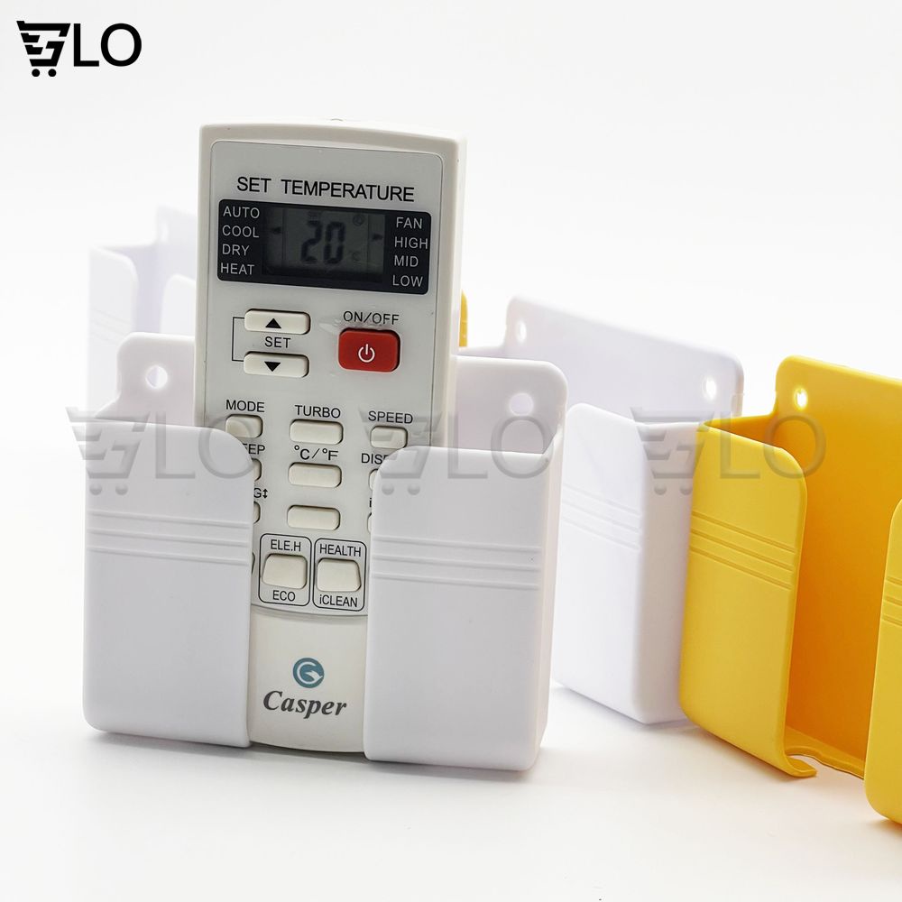 Kệ Dán Tường Để Remote, Đồ Dùng, Giá Đỡ Sạc Điện Thoại Dán Tường Không Cần Khoan Tiện Lợi