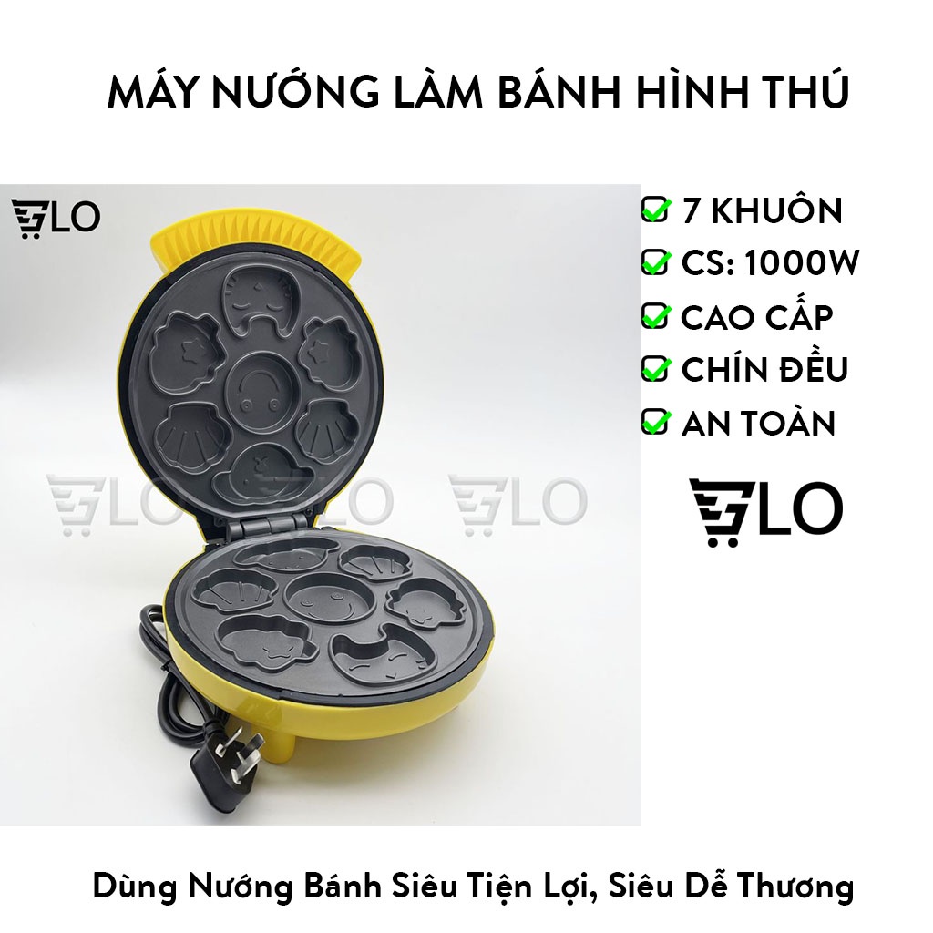 Máy Nướng Làm Bánh Cao Cấp Hình Thú Dễ Thương
