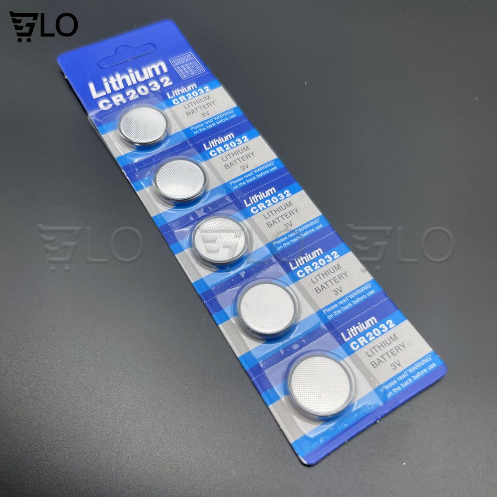 Pin Cúc Áo CR2032 Lithium 3V (Vỉ 5 Viên) Dùng Cho CMOS Máy Tính, Remote Smartkey Xe Máy