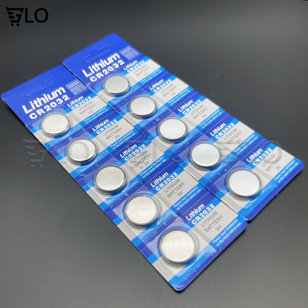 Pin Cúc Áo CR2032 Lithium 3V (Vỉ 5 Viên) Dùng Cho CMOS Máy Tính, Remote Smartkey Xe Máy