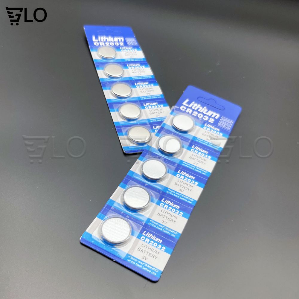 Pin Cúc Áo CR2032 Lithium 3V (Vỉ 5 Viên) Dùng Cho CMOS Máy Tính, Remote Smartkey Xe Máy