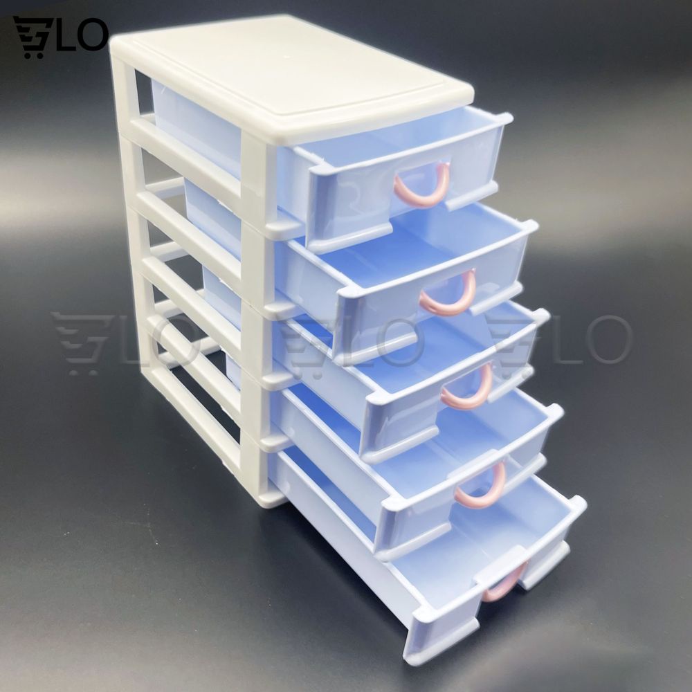 Kệ Đựng Mỹ Phẩm Đồ Trang Điểm Trang Sức 4 Tầng, 5 Tầng Ngăn Kéo Tiện Dụng