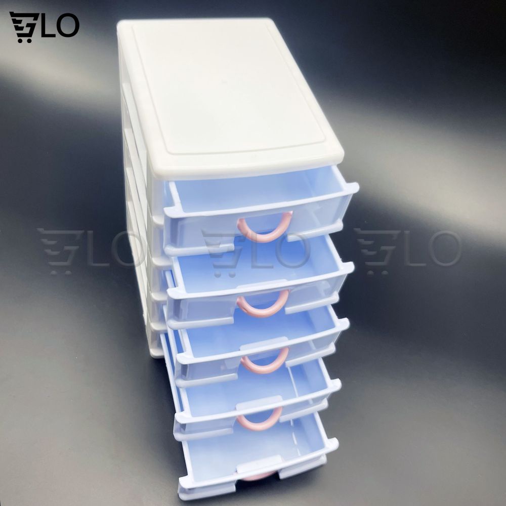 Kệ Đựng Mỹ Phẩm Đồ Trang Điểm Trang Sức 4 Tầng, 5 Tầng Ngăn Kéo Tiện Dụng