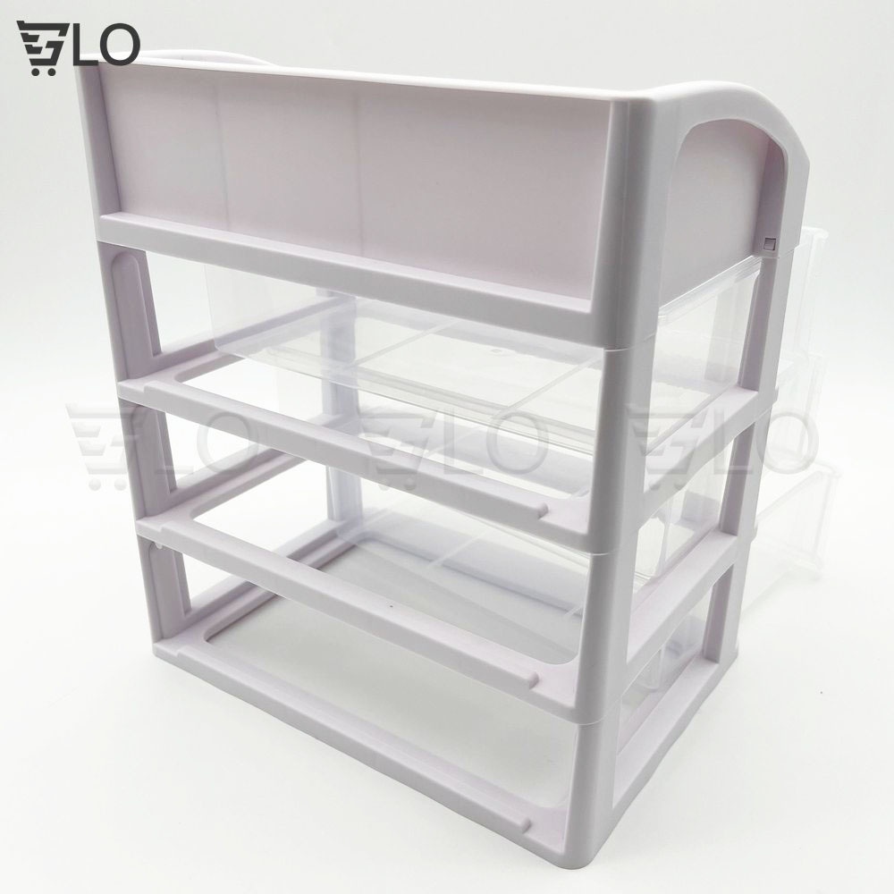 Kệ Đựng Mỹ Phẩm Đồ Trang Điểm Trang Sức 4 Tầng, 5 Tầng Ngăn Kéo Tiện Dụng