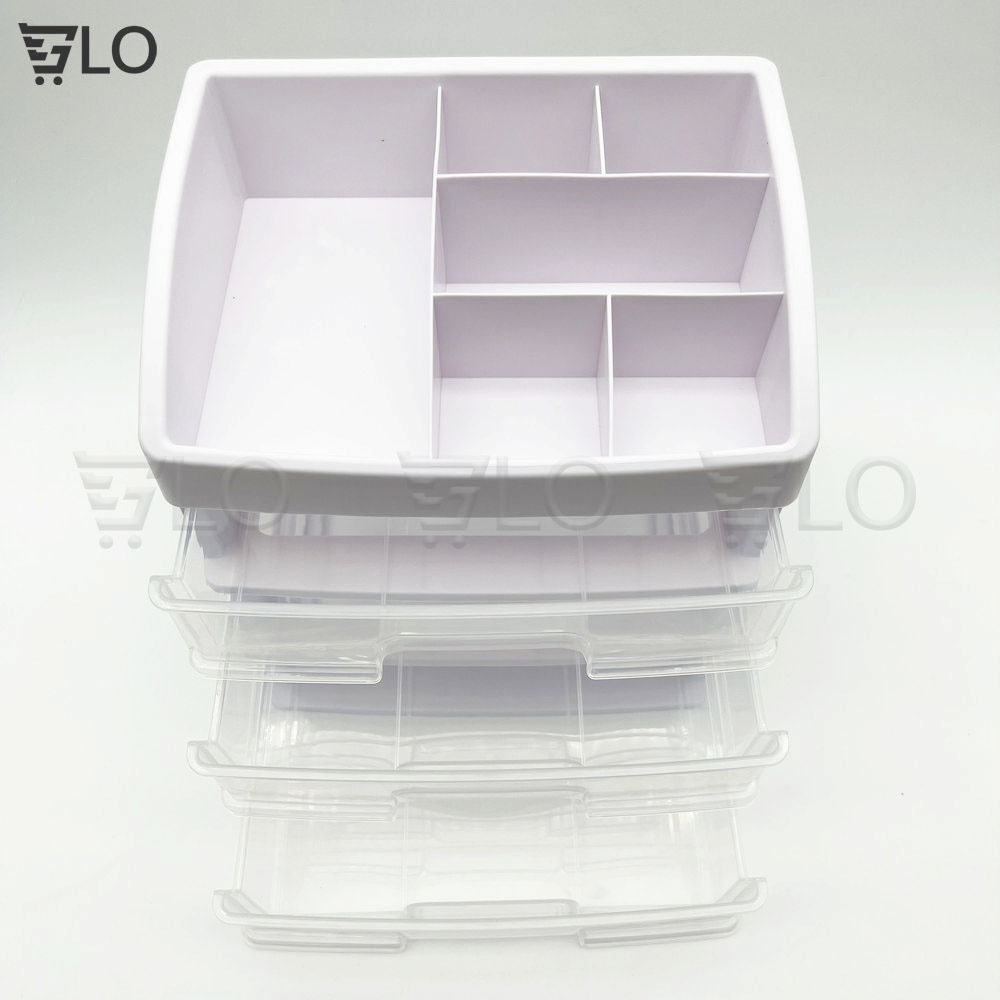 Kệ Đựng Mỹ Phẩm Đồ Trang Điểm Trang Sức 4 Tầng, 5 Tầng Ngăn Kéo Tiện Dụng