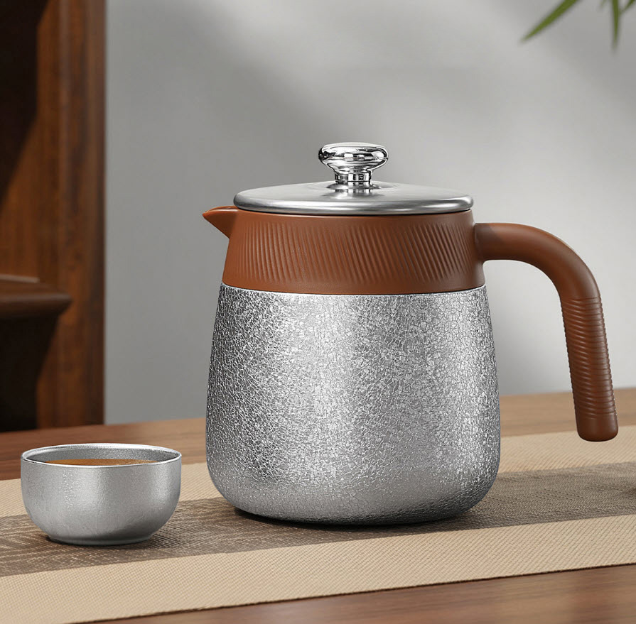 Bình pha trà 700ml inox 316 phủ Titan an toàn sức khỏe BYT11