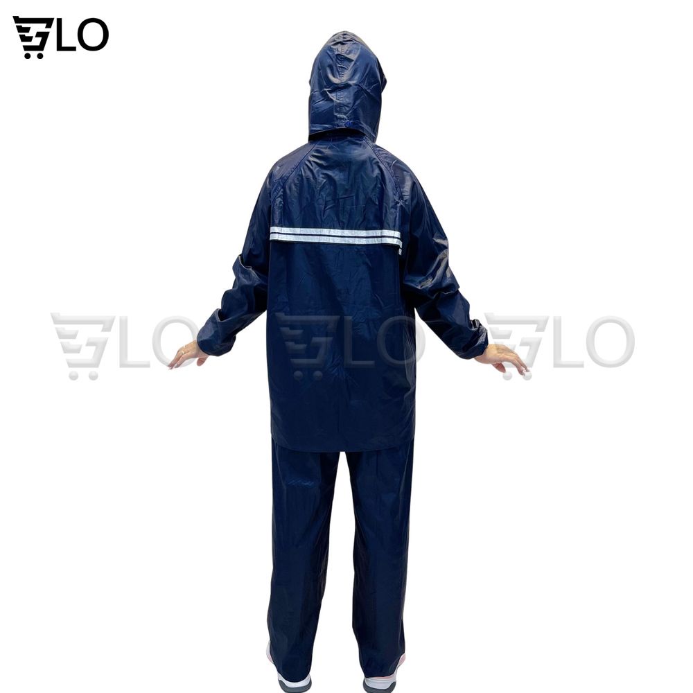 Áo Mưa Bộ Vải Dù Có Phản Quang, Siêu Bền Không Thấm Nước Đủ Size Từ M Đến 5XL Hàng Rado, Việt Ý