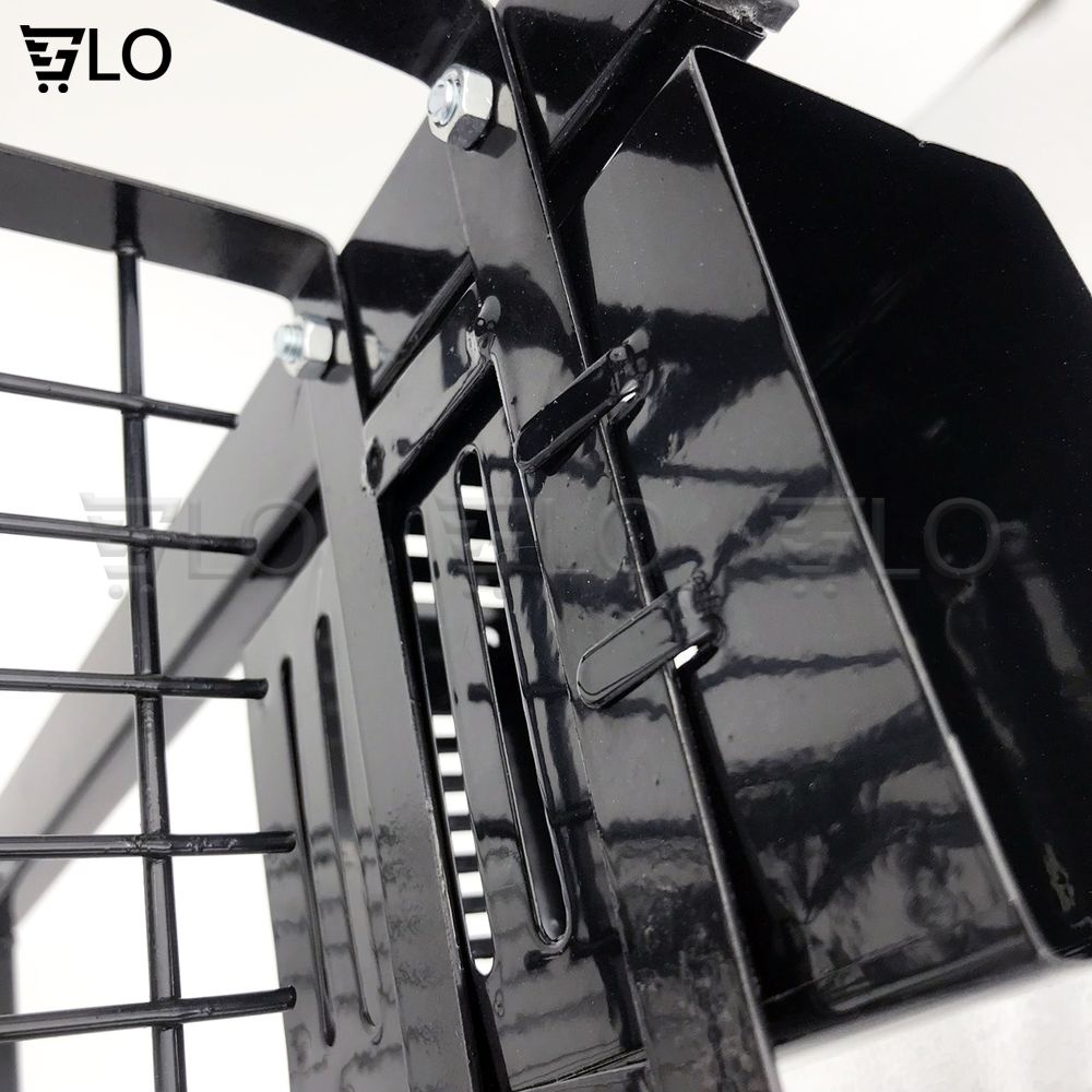 Kệ Đựng Gia Vị 2 Tầng Inox Kích thước 52x32x2.5cm Phủ Sơn Tĩnh Điện Mẫu Mới Để Bàn Cao Cấp