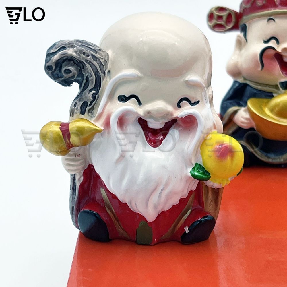 Bộ Tượng 5 Ông Thần Tài May Mắn Phong Thủy Gloshop