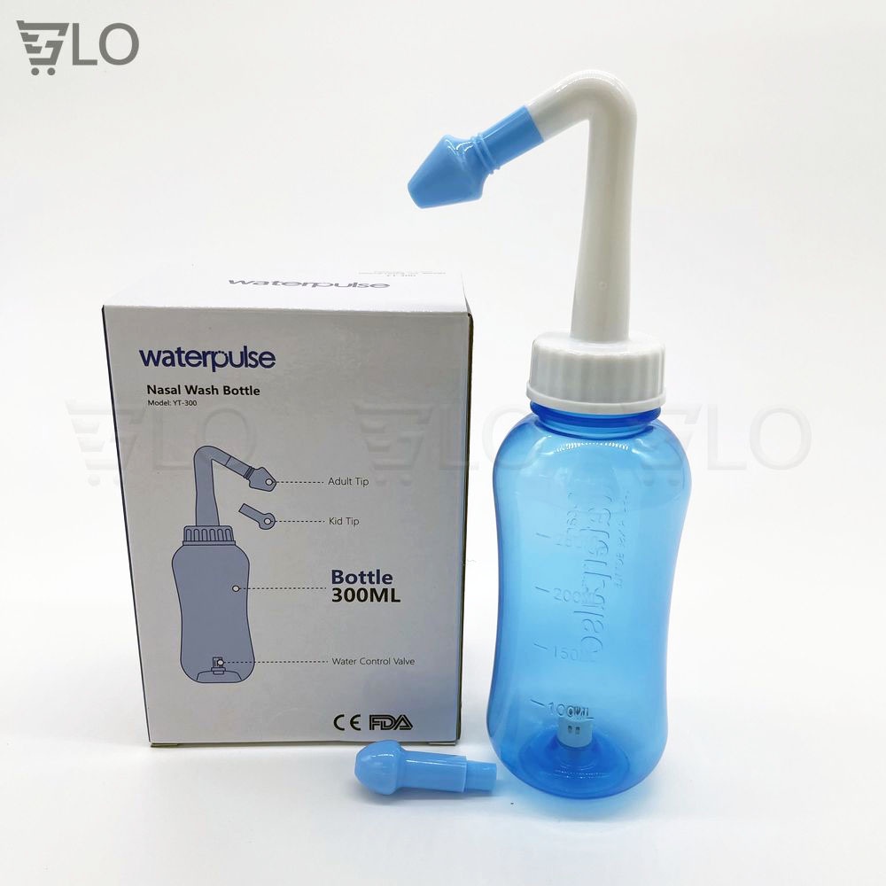 Bình Rửa Mũi Water Pulse Giúp Làm Sạch Khoang Mũi, Loại Bỏ Bụi Bẩn, Phấn Hoa, Trị Viêm Xoang