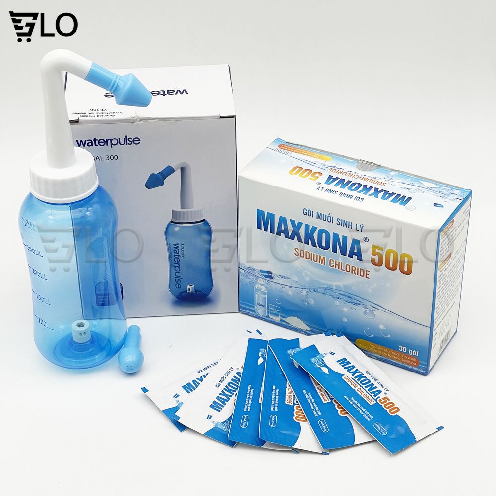 Bình Rửa Mũi Water Pulse Giúp Làm Sạch Khoang Mũi, Loại Bỏ Bụi Bẩn, Phấn Hoa, Trị Viêm Xoang