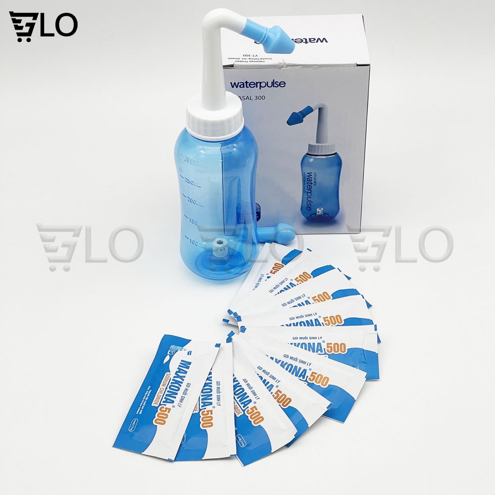 Bình Rửa Mũi Water Pulse Giúp Làm Sạch Khoang Mũi, Loại Bỏ Bụi Bẩn, Phấn Hoa, Trị Viêm Xoang