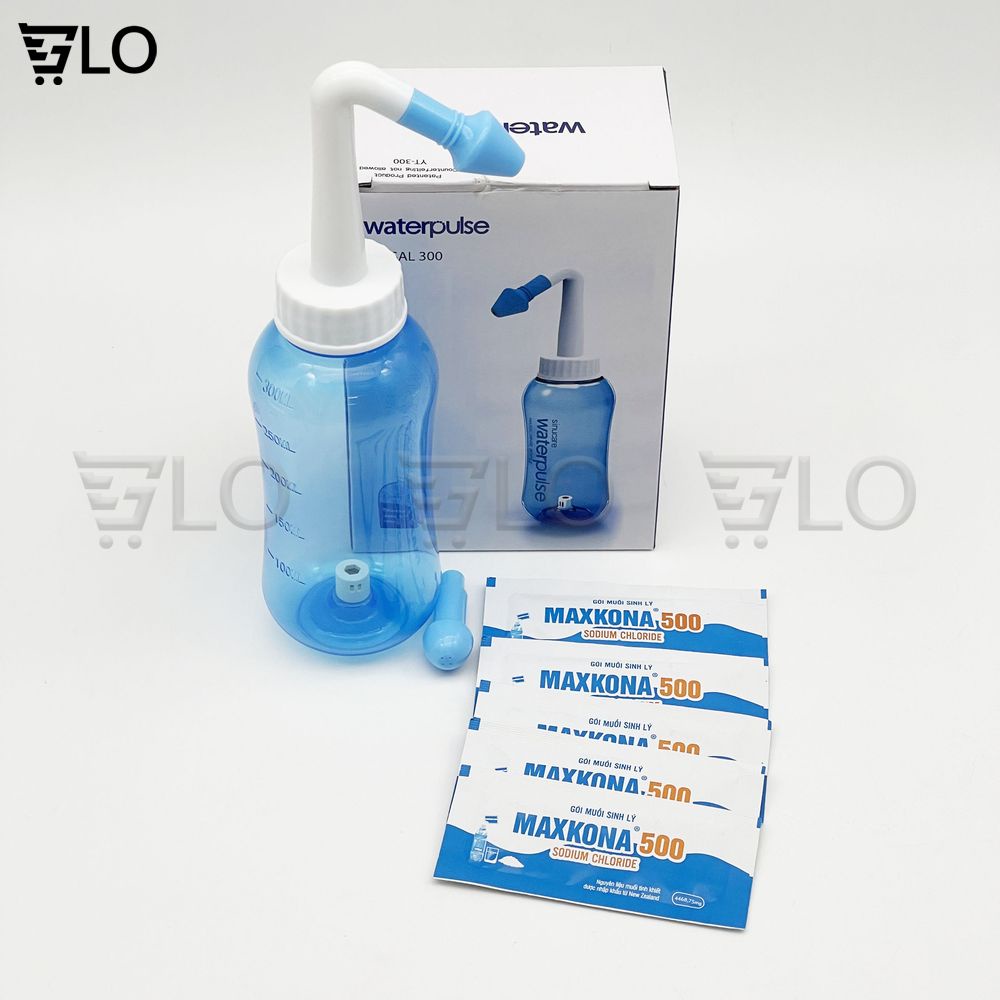 Bình Rửa Mũi Water Pulse Giúp Làm Sạch Khoang Mũi, Loại Bỏ Bụi Bẩn, Phấn Hoa, Trị Viêm Xoang