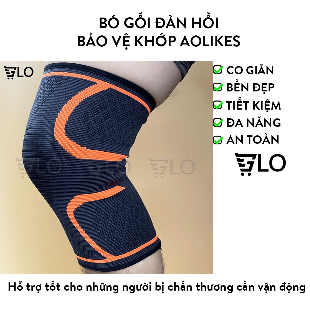 Bó gối đàn hồi bảo vệ khớp Aolikes(1 chiếc)