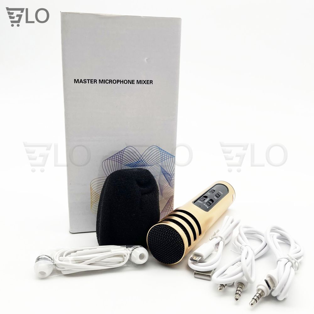 Trọn Bộ Micro C7 Thu Âm, Livestream Trên Điện Thoại- Cực Hay, Cực Đẹp, Phù Hợp Mọi Loại Điện Thoại Android Và IOS