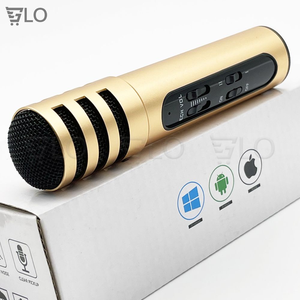 Trọn Bộ Micro C7 Thu Âm, Livestream Trên Điện Thoại- Cực Hay, Cực Đẹp, Phù Hợp Mọi Loại Điện Thoại Android Và IOS