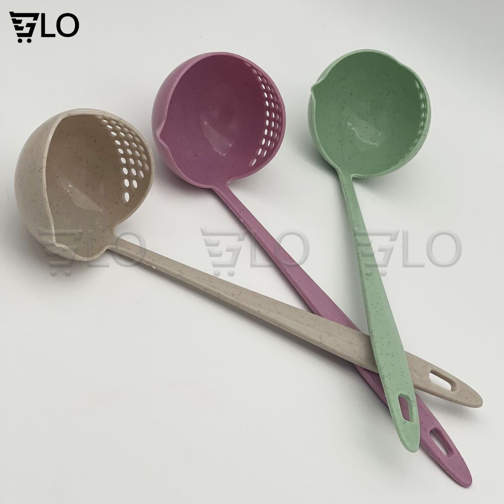 Muỗng Múc Canh Lúa Mạch 2 In 1 Loại Tròn