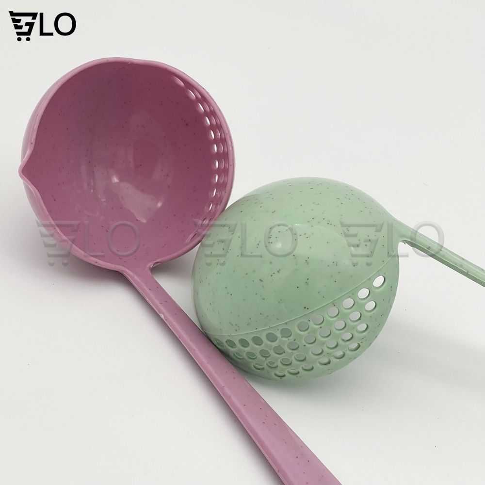 Muỗng Múc Canh Lúa Mạch 2 In 1 Loại Tròn