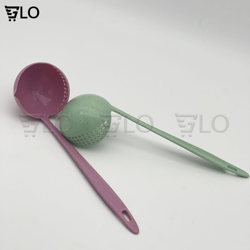 Muỗng Múc Canh Lúa Mạch 2 In 1 Loại Tròn