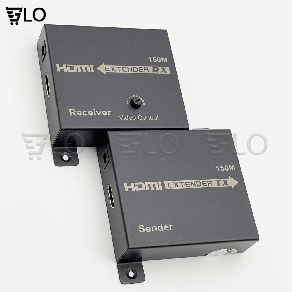 Bộ Thiết Bị Nối Dài HDMI Bằng Dây Lan 120-150m (Hdmi Extender 150m) - Bộ Kích Tín Hiệu HDMI Chống Nhiễu Cực Tốt