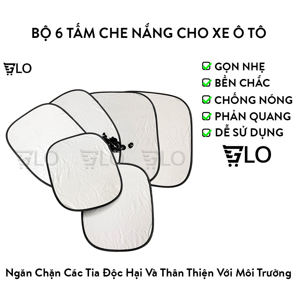 Bộ 6 Tấm Che Nắng Cho Xe Ô Tô