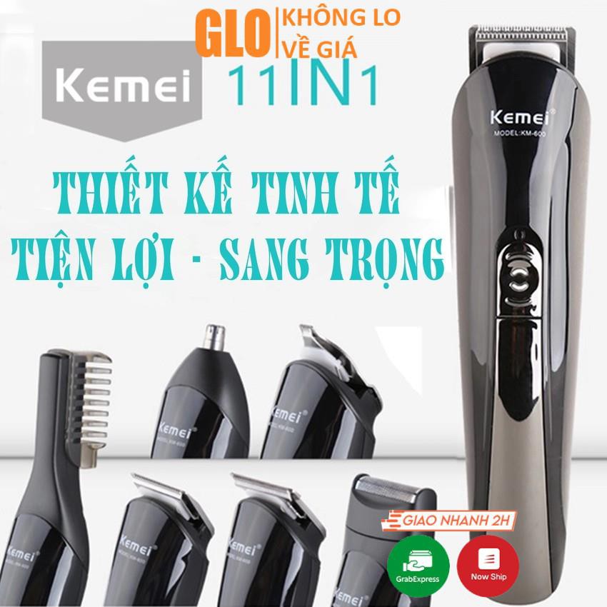 Tông Đơ Cắt Tóc 6 Trong 1 Kemei KM-600 Công Suất 5W