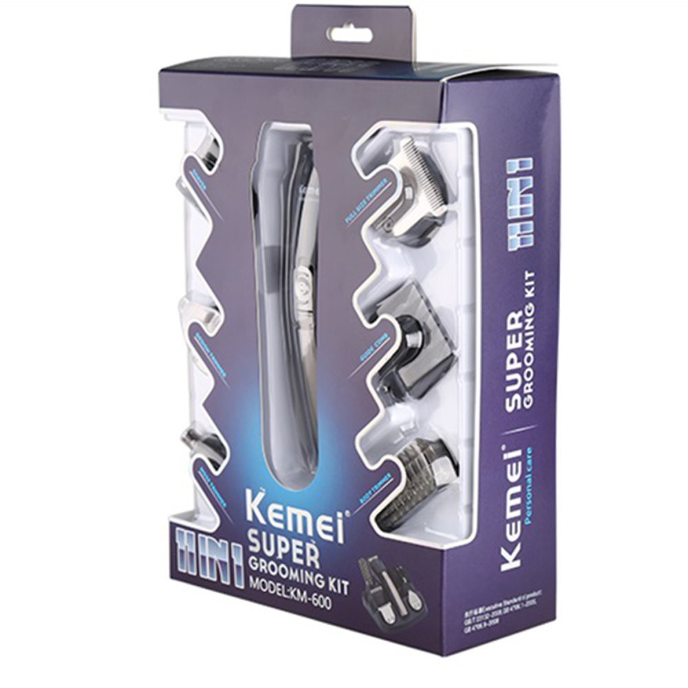 Tông Đơ Cắt Tóc 6 Trong 1 Kemei KM-600 Công Suất 5W
